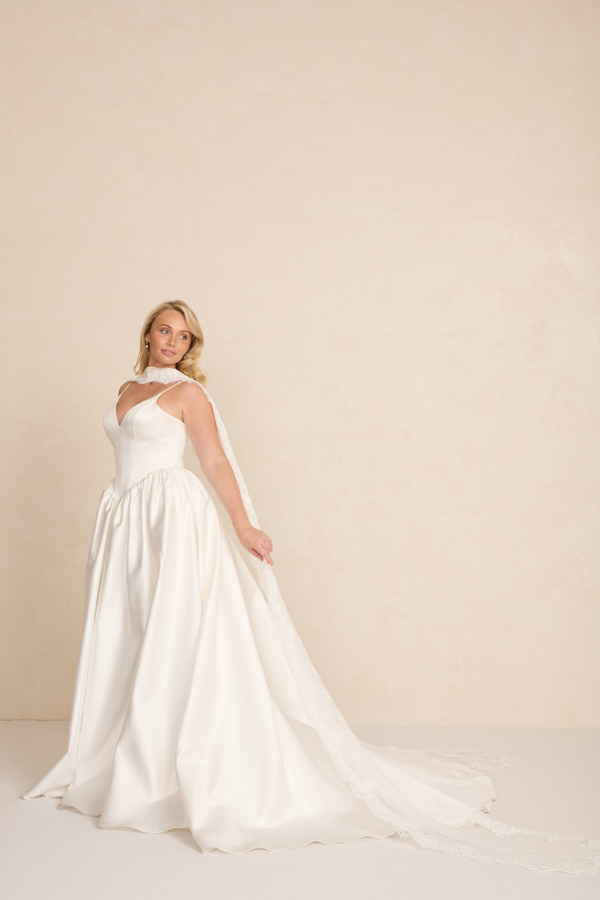 Flowy Skirt Wedding Dress White 